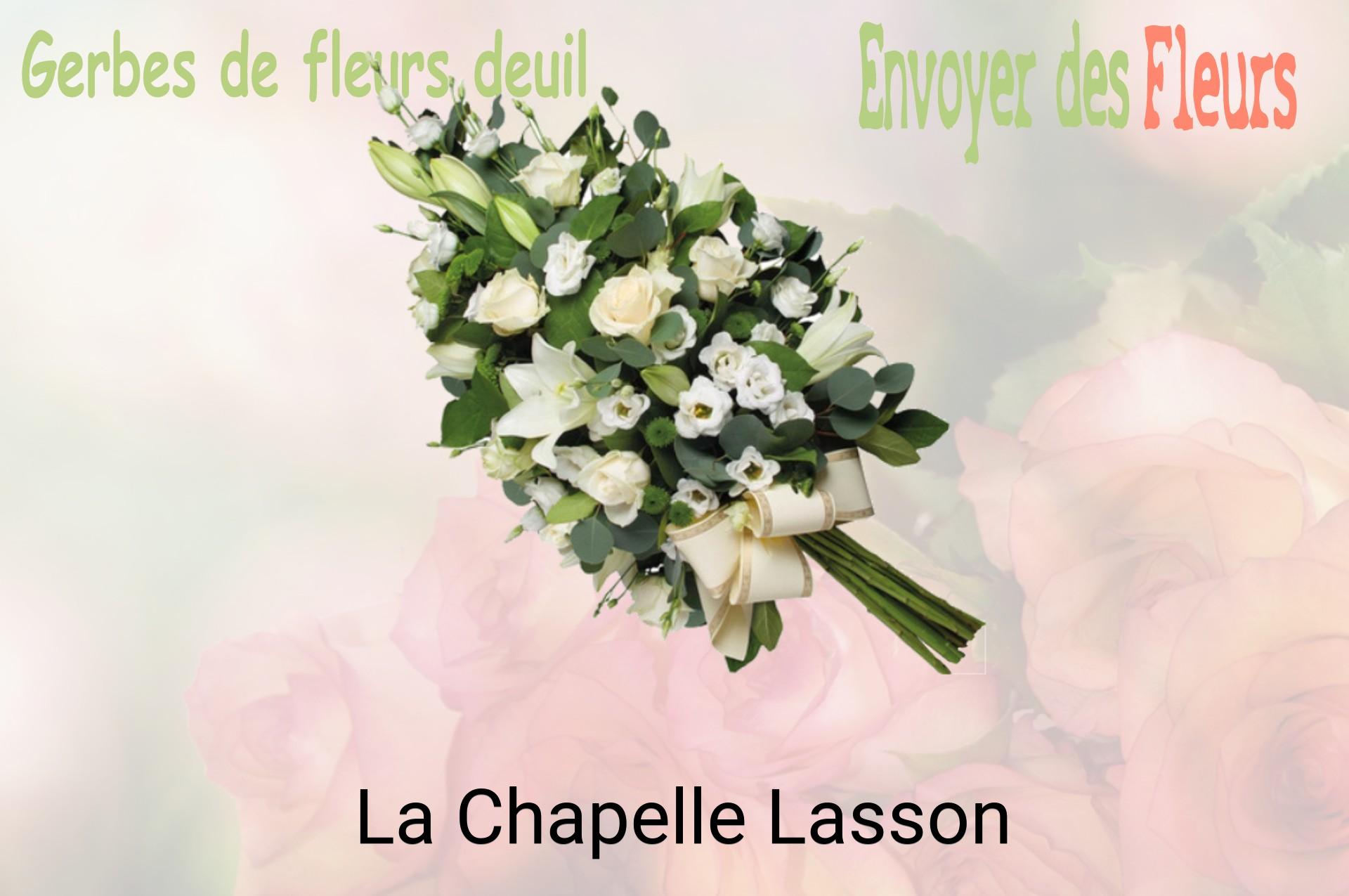 Gerbe de fleurs de deuil livrée à La Chapelle-Lasson